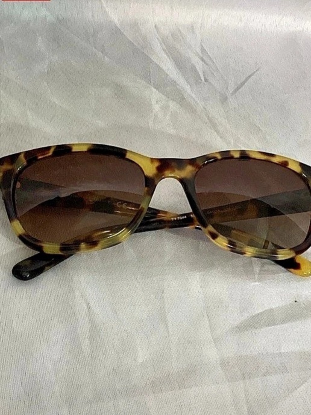 Tory Burch Oversized Square Logo Sunglasses Brown & Gold